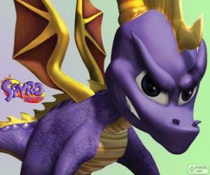 пазл Молодой дракон Спайро, главный герой игры Spyro Дракона видео